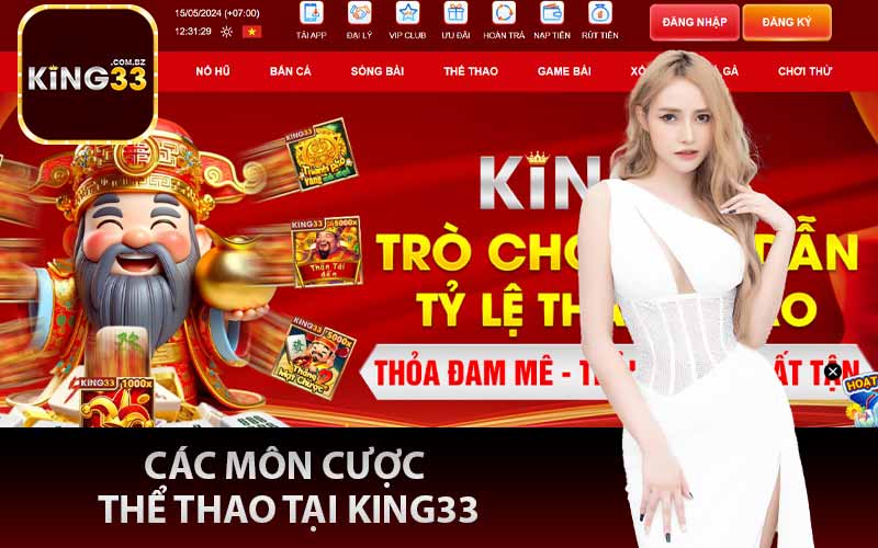 Các môn cược thể thao tại King33