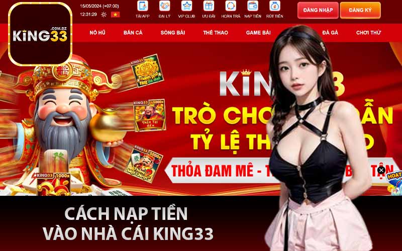 Cách nạp tiền vào nhà cái King33