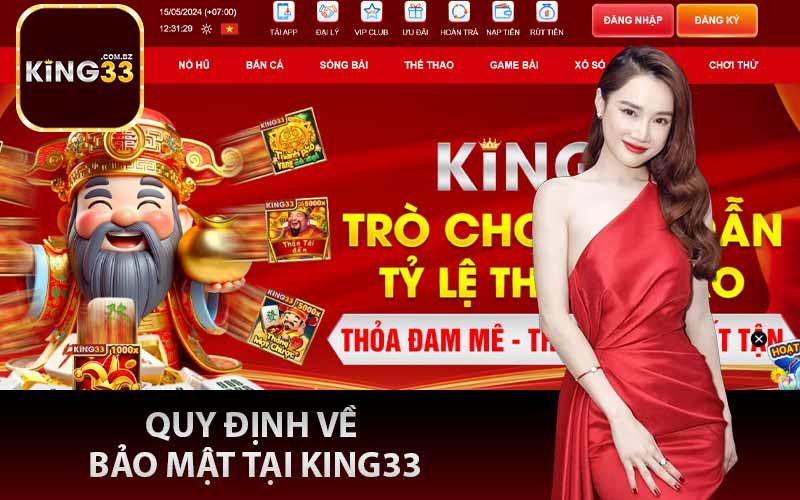 Quy định về bảo mật tại King33