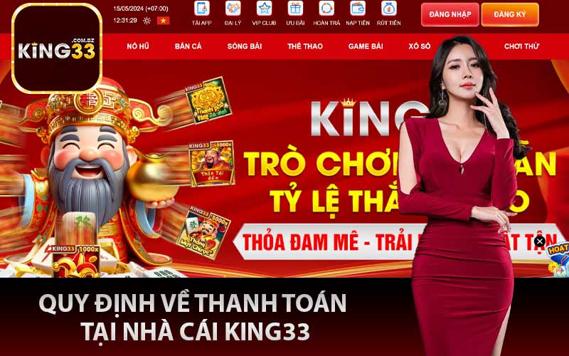 Quy định về thanh toán tại nhà cái King33