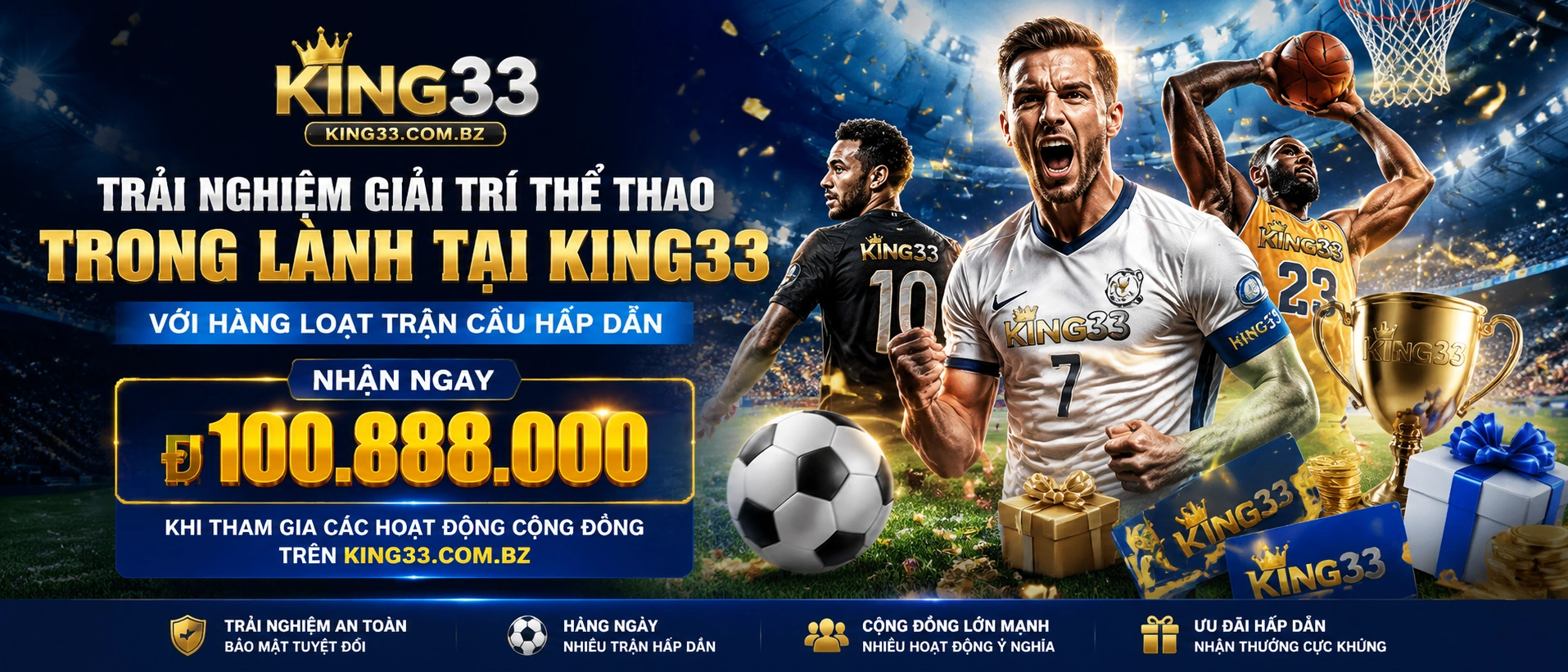 Khu vực Thể Thao king33 cho người chơi mobile