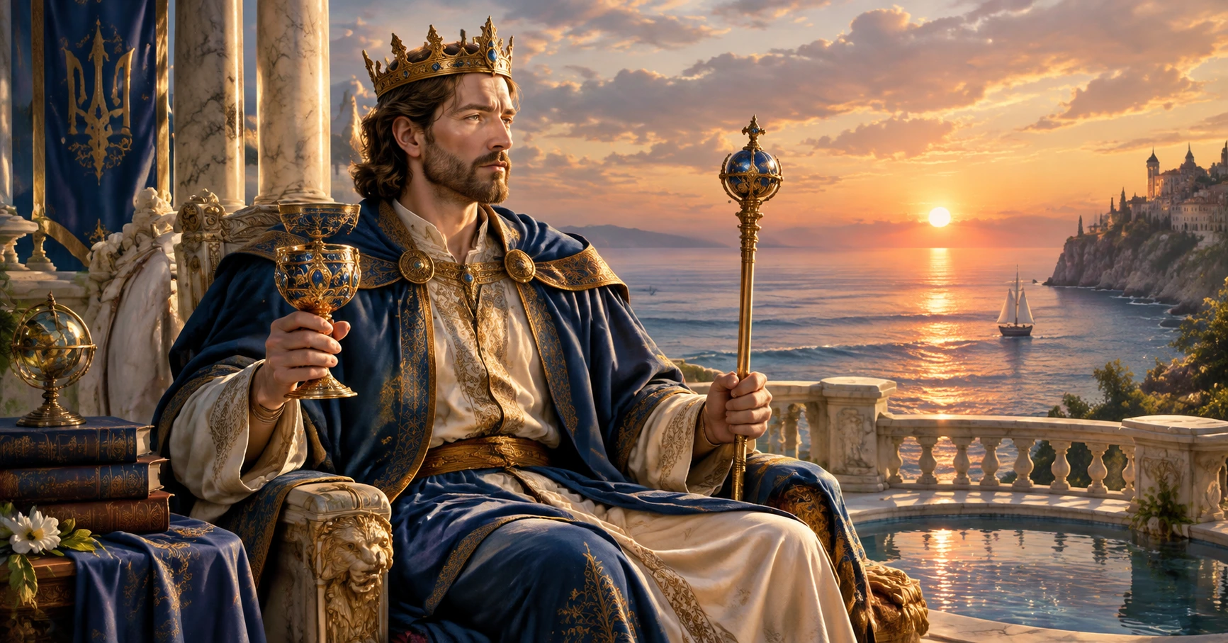King of Cups Tarot Art: Ý nghĩa và Biểu tượng trong Bộ Bài Tarot - image 2